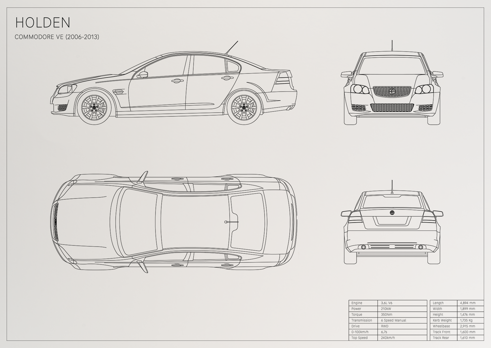 Holden Commodore VE (2006 - 2013)