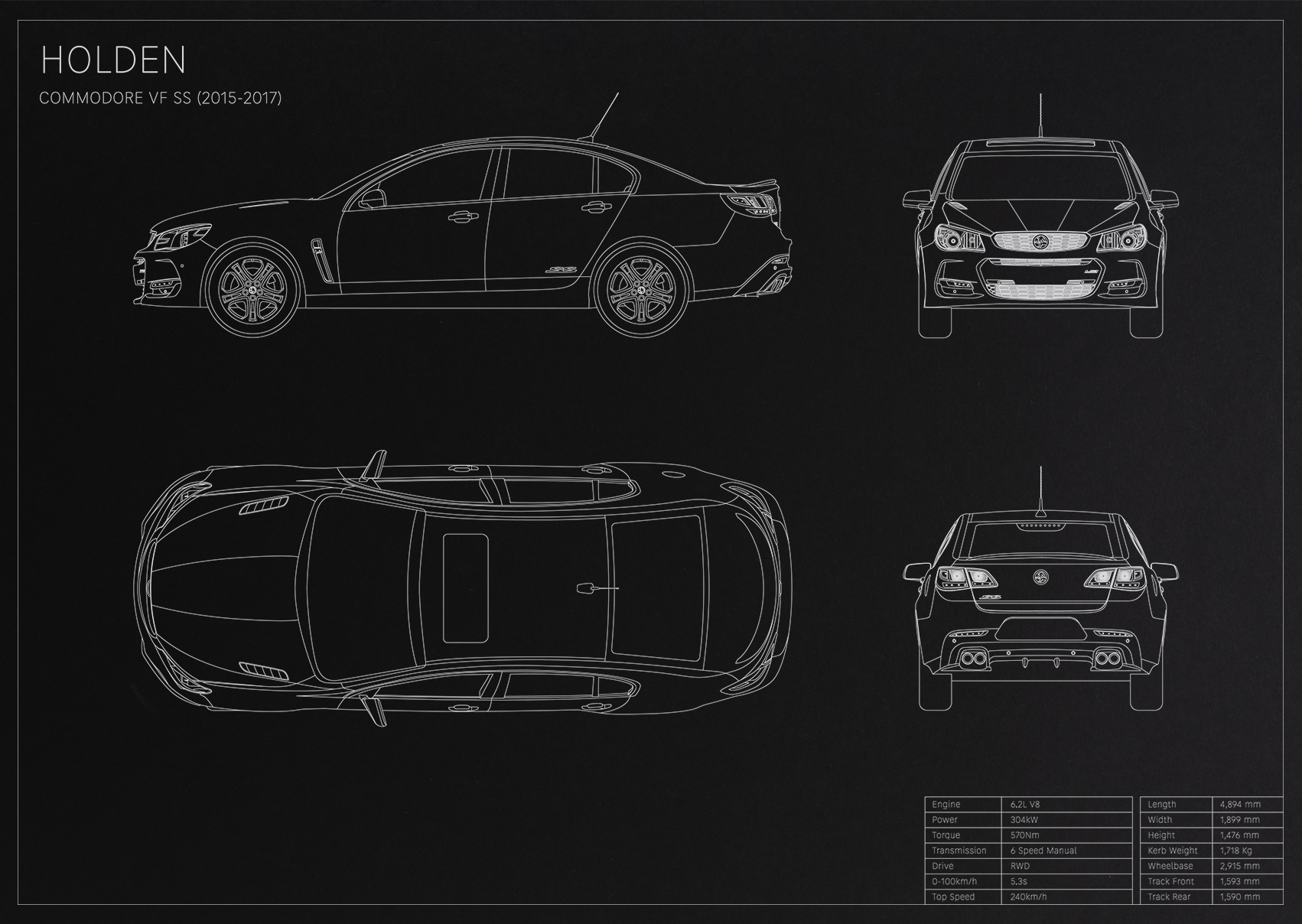 Holden Commodore VF SS (2015 - 2017)