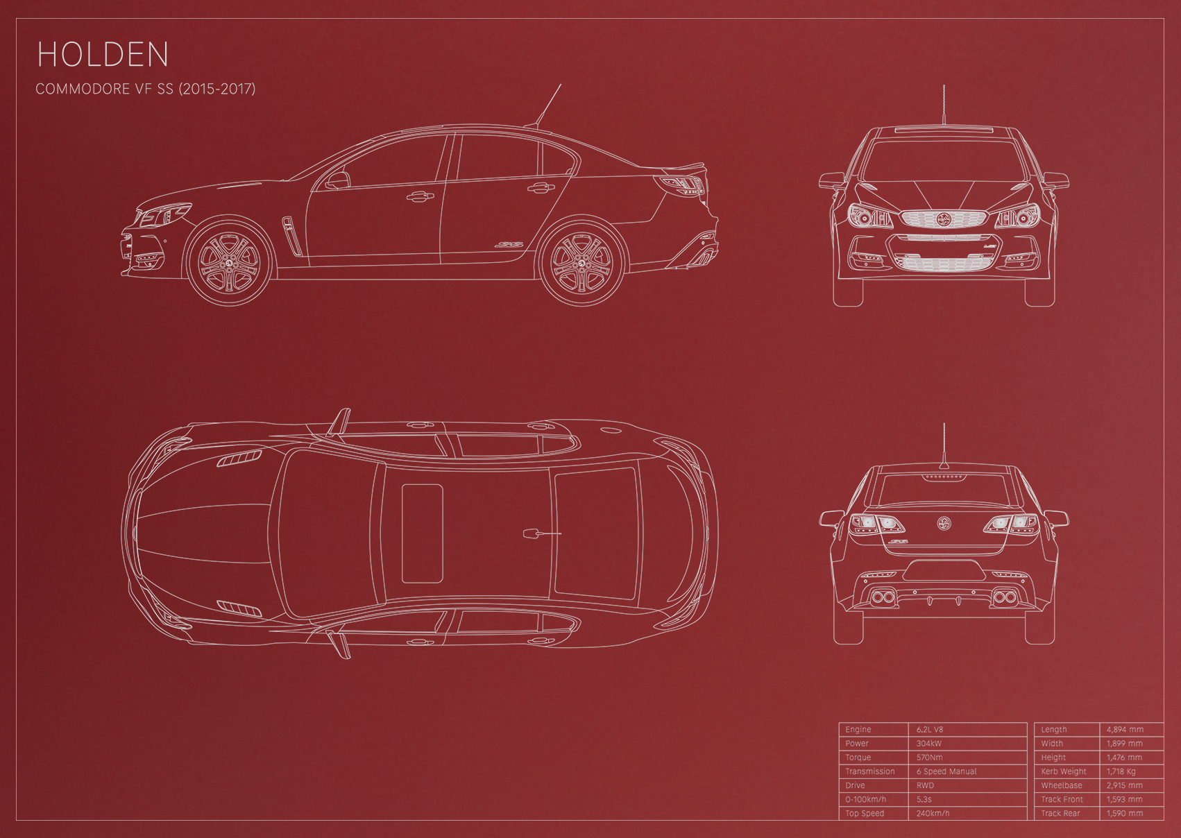 Holden Commodore VF SS (2015 - 2017)