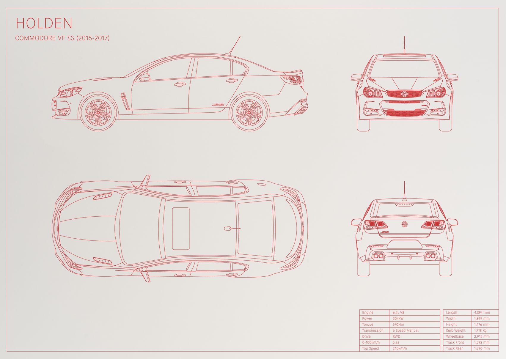 Holden Commodore VF SS (2015 - 2017)