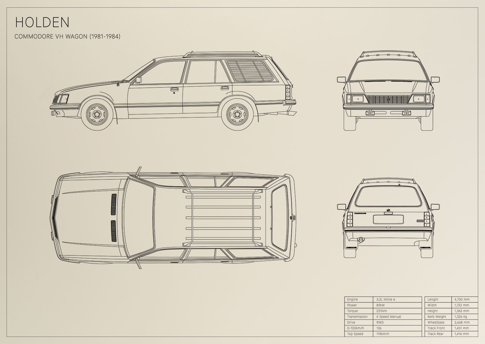 Holden Commodore VH Wagon (1981 - 1984)