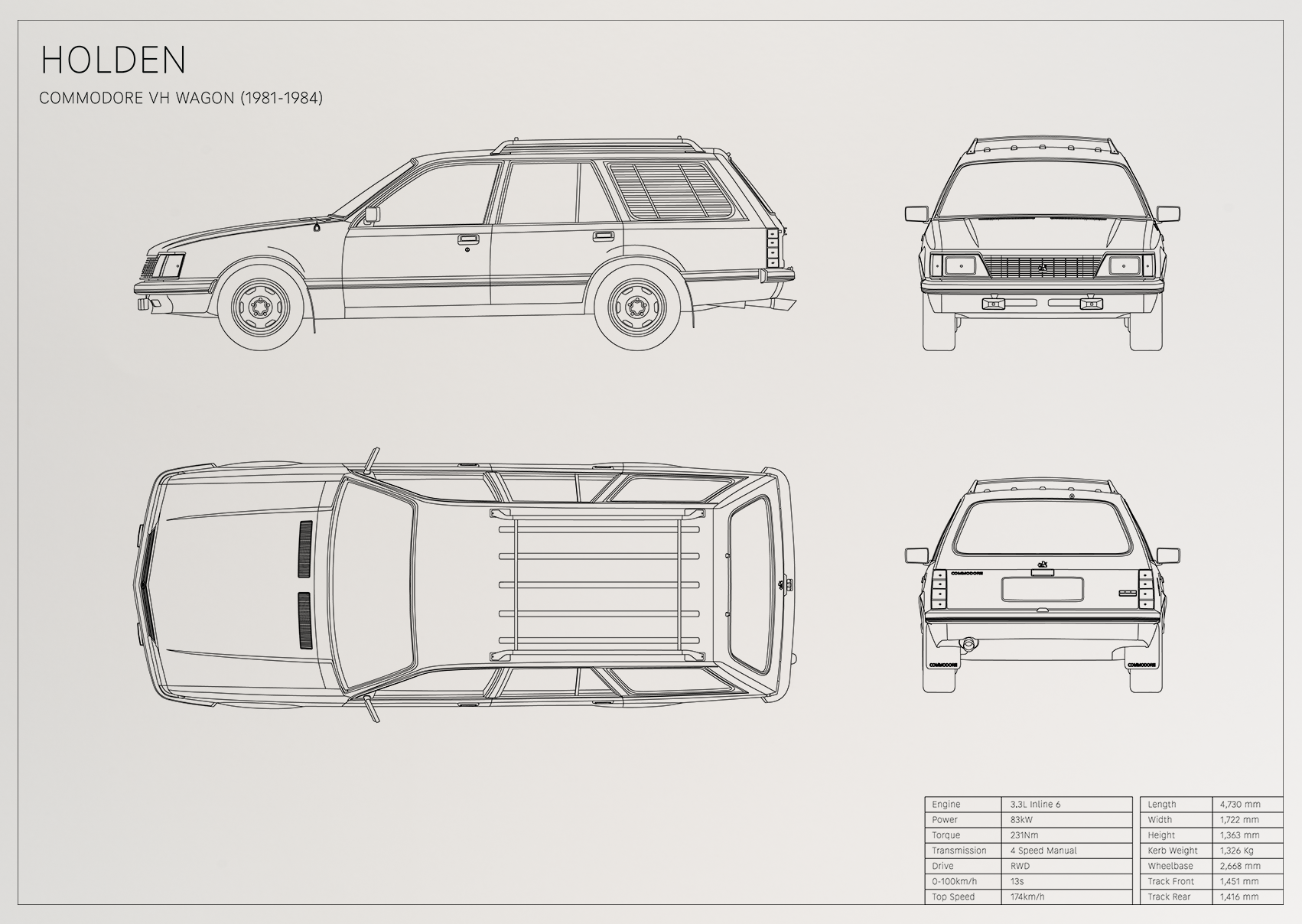 Holden Commodore VH Wagon (1981 - 1984)