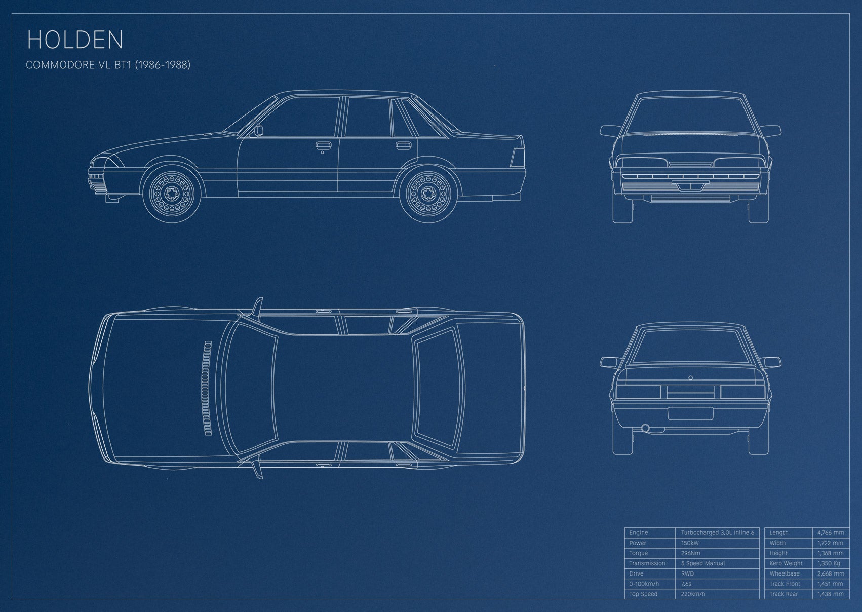 Holden Commodore VL BT1 (1986 - 1988)