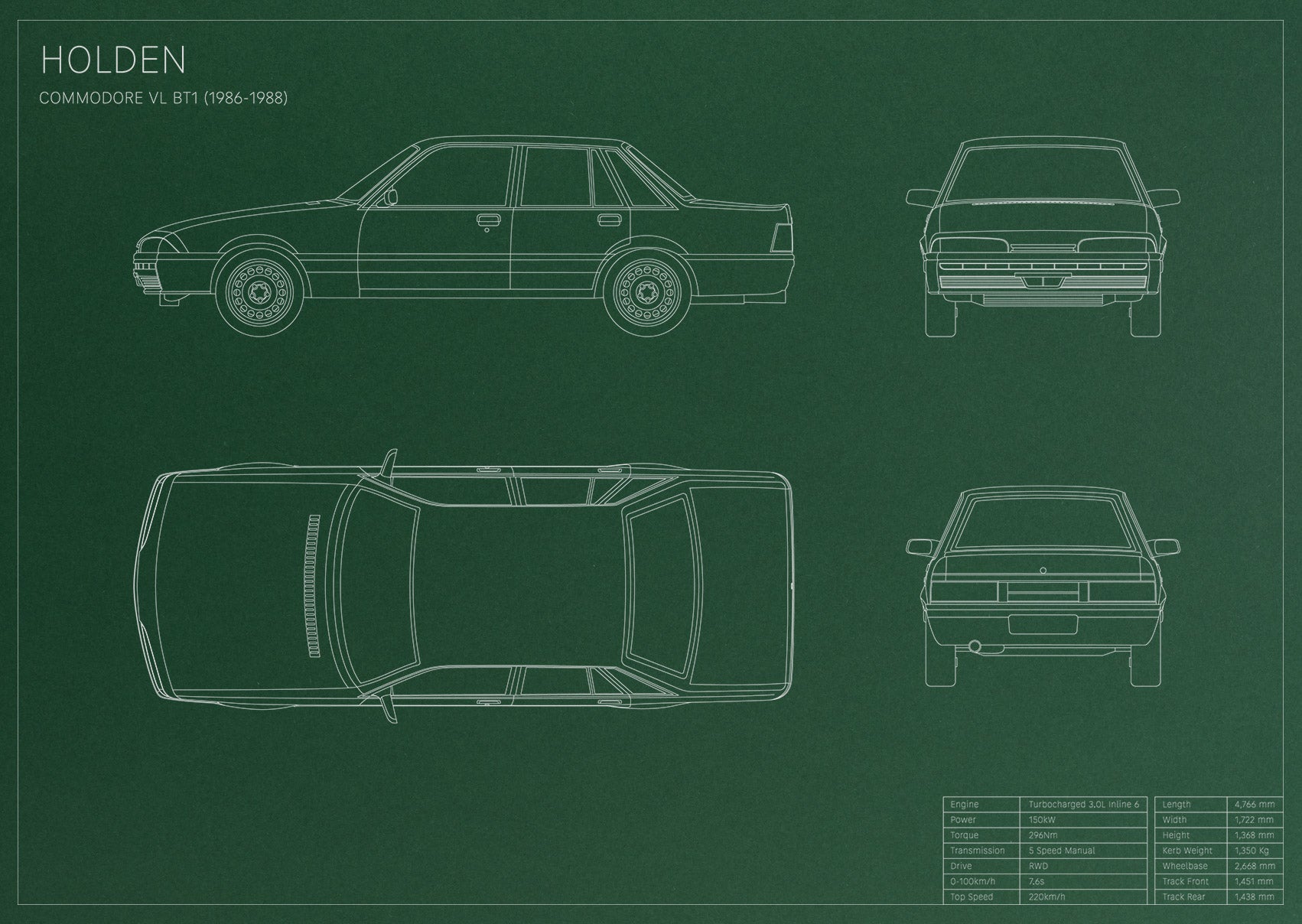 Holden Commodore VL BT1 (1986 - 1988)