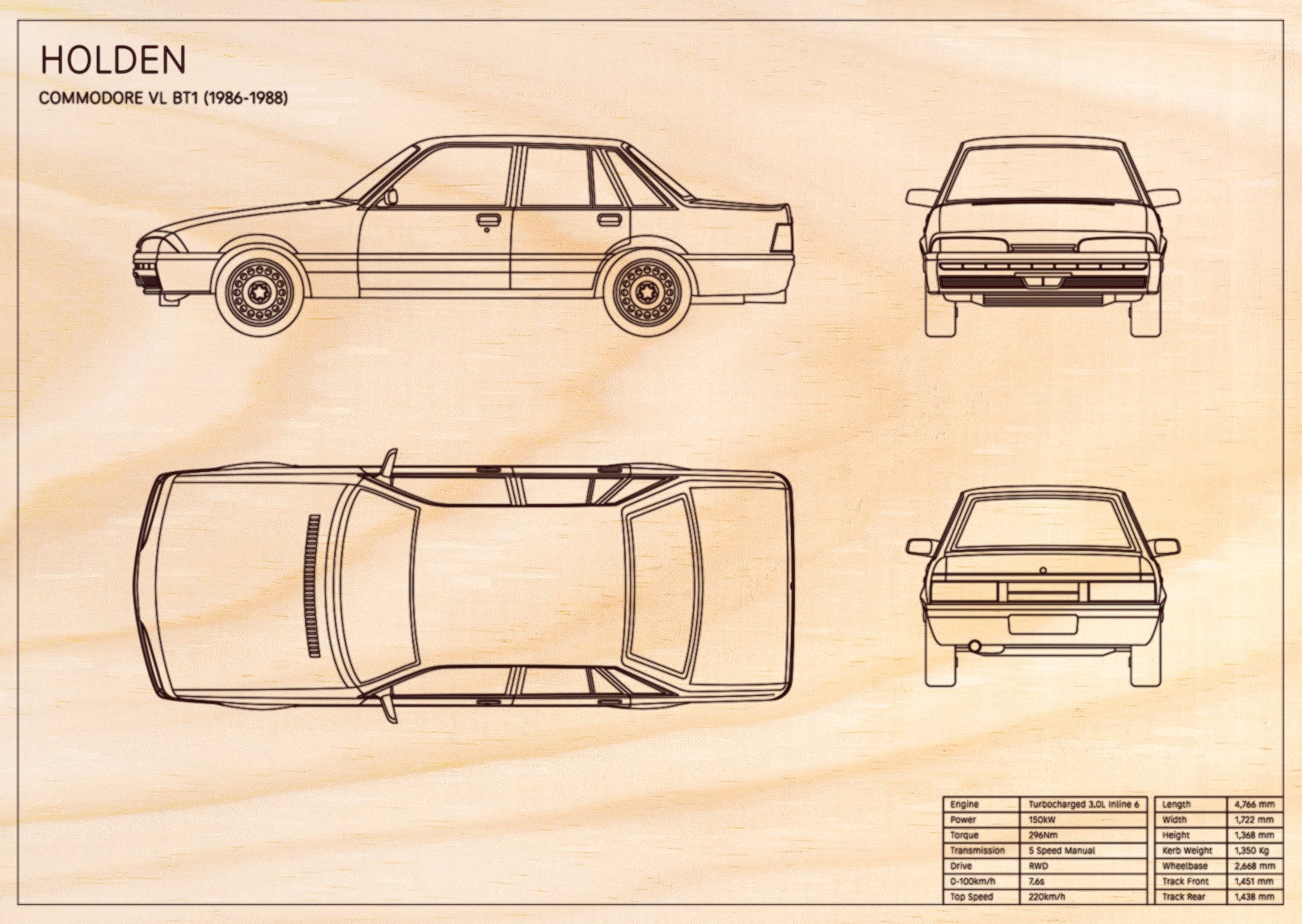 Holden Commodore VL BT1 (1986 - 1988)