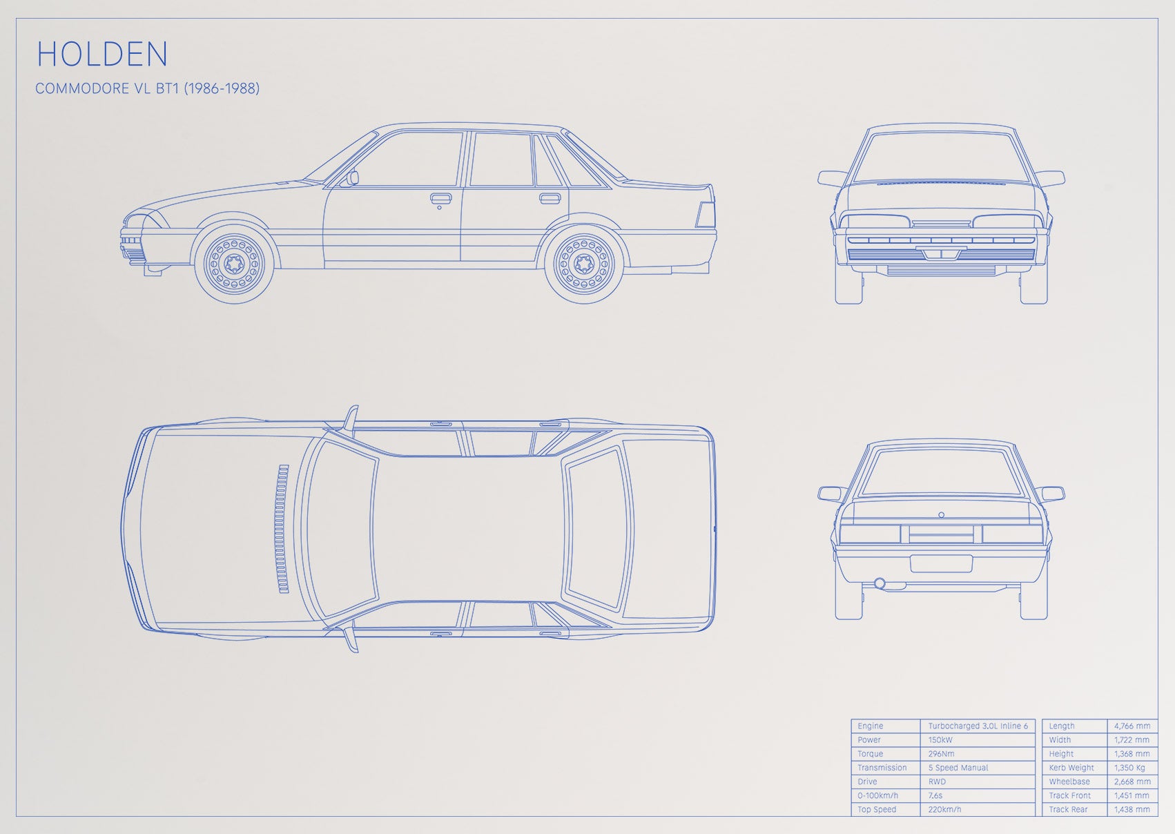 Holden Commodore VL BT1 (1986 - 1988)