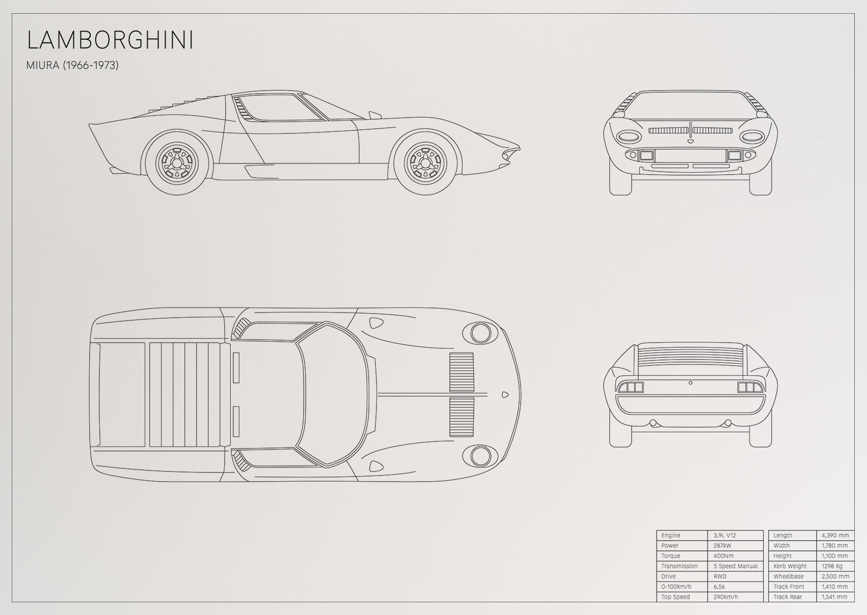 Lamborghini Miura (1966 - 1973)