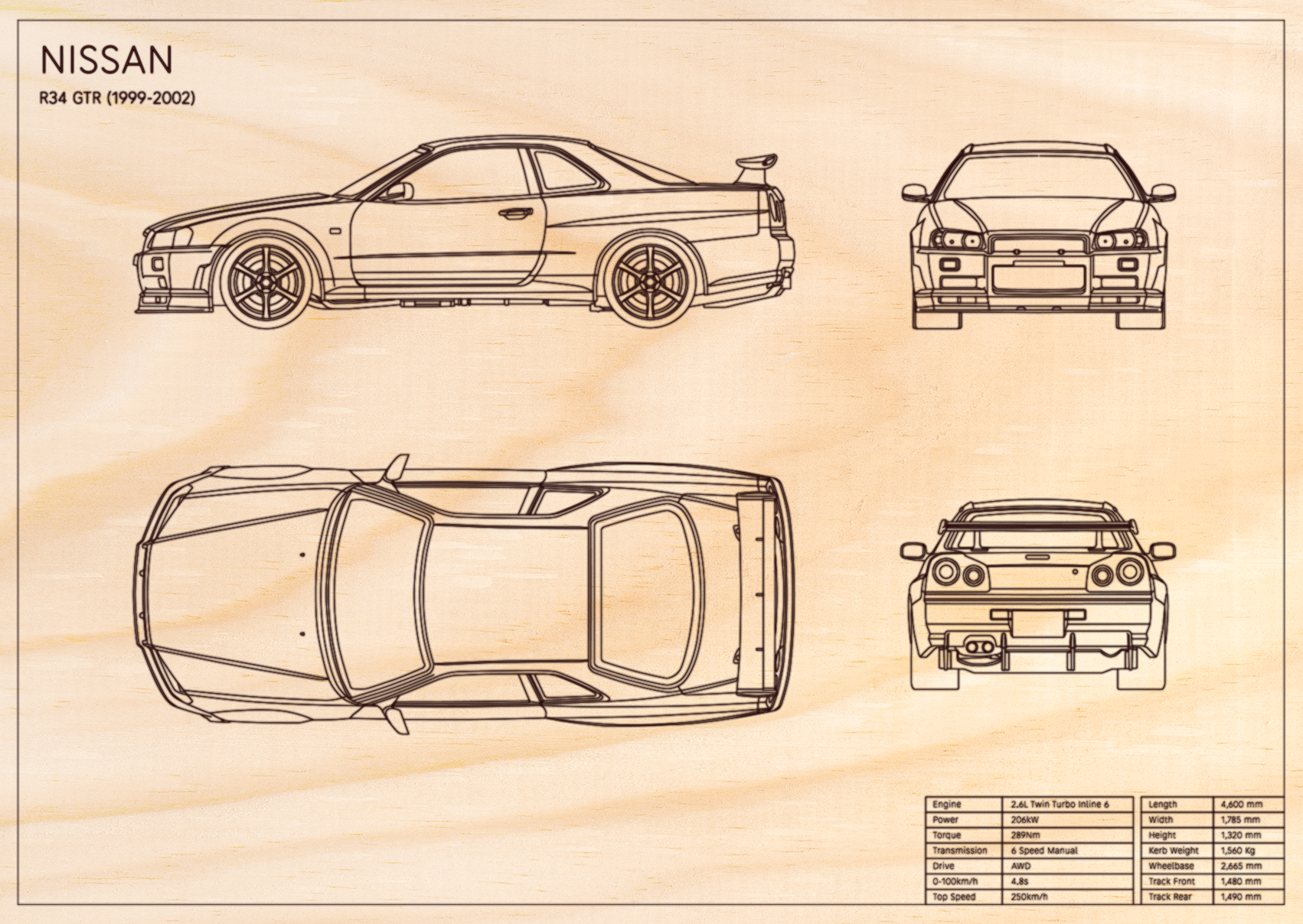 Nissan R34 GTR (1999 - 2002)
