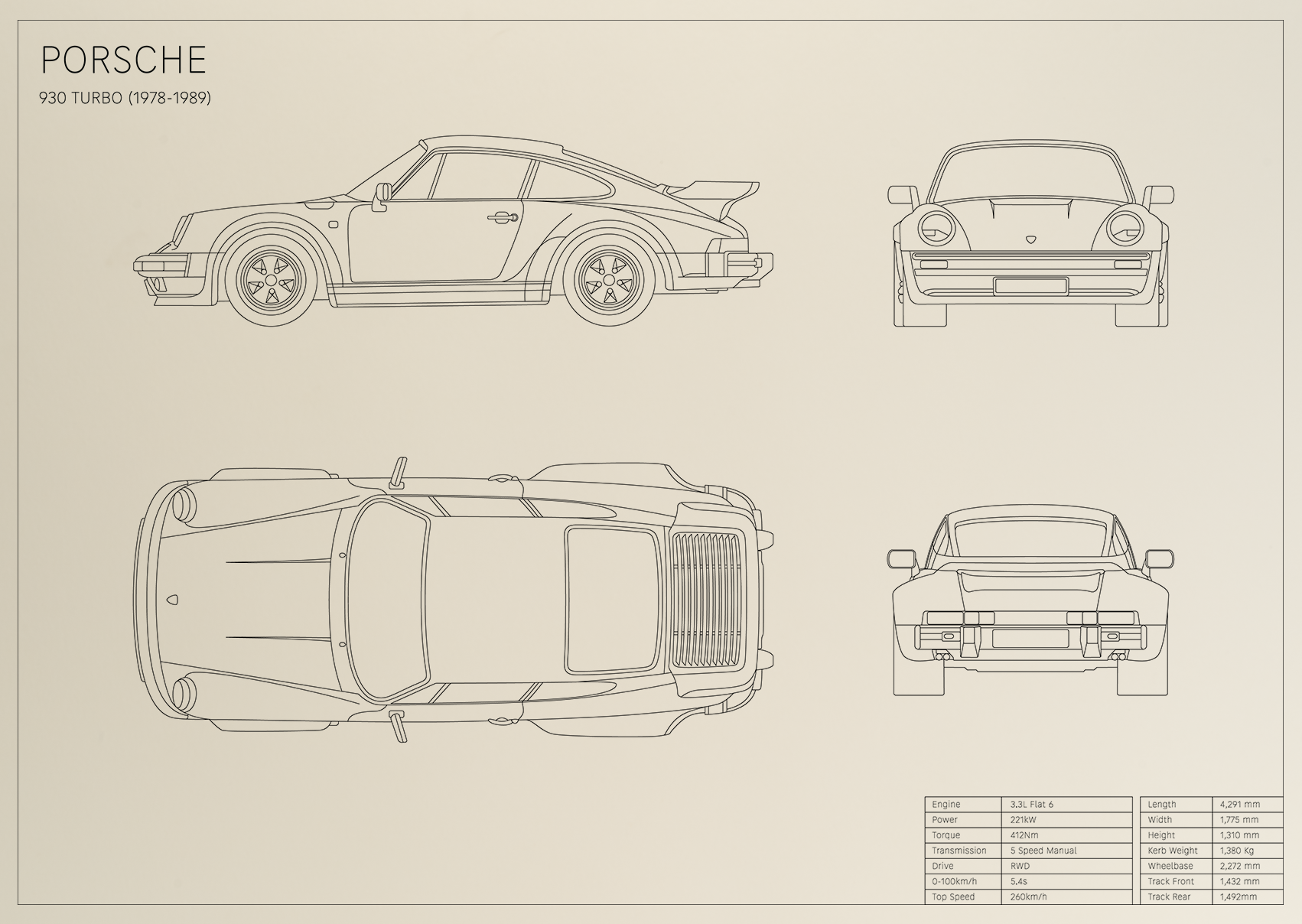 Porsche 930 Turbo (1978 - 1989)