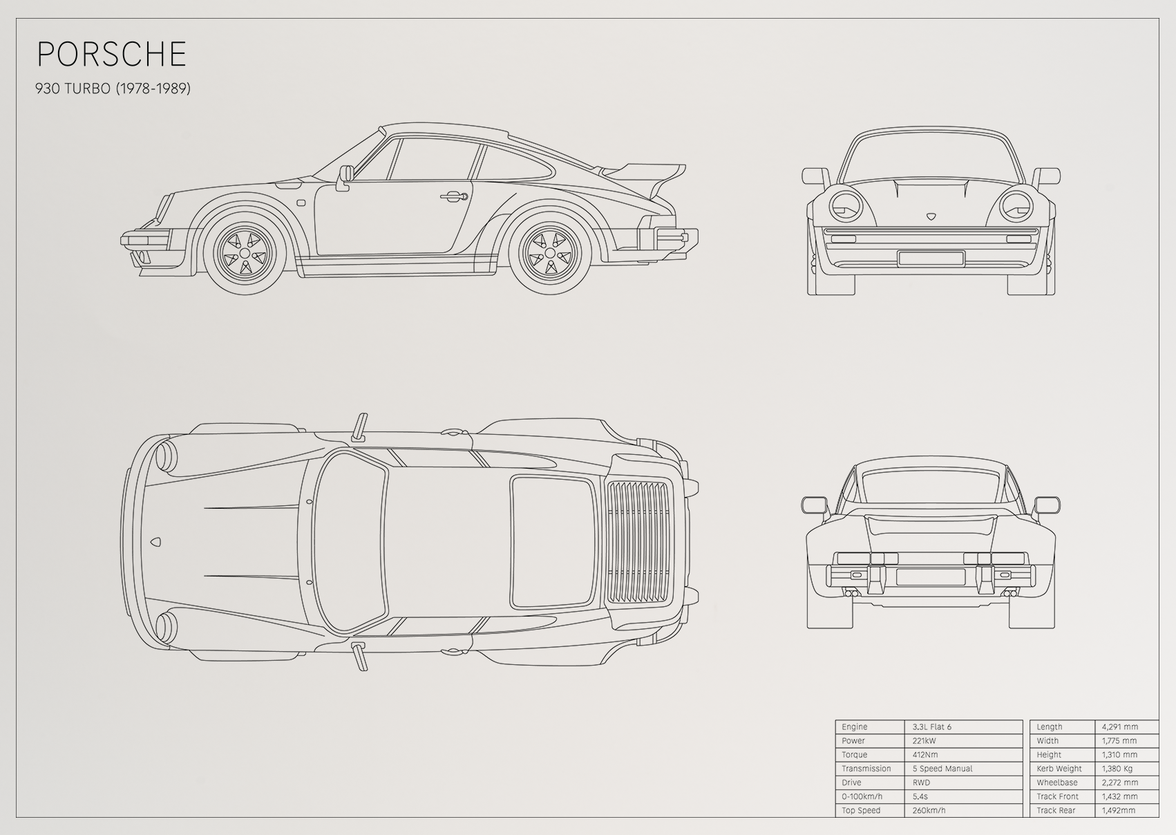 Porsche 930 Turbo (1978 - 1989)