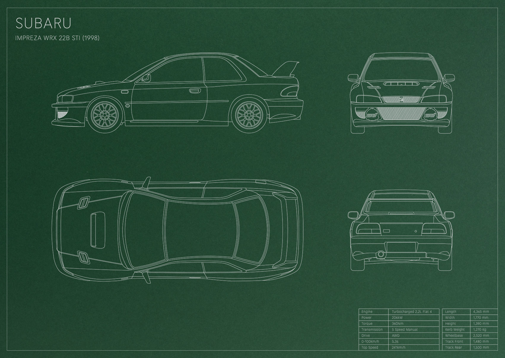 Subaru Impreza WRX 22B STI (1998)