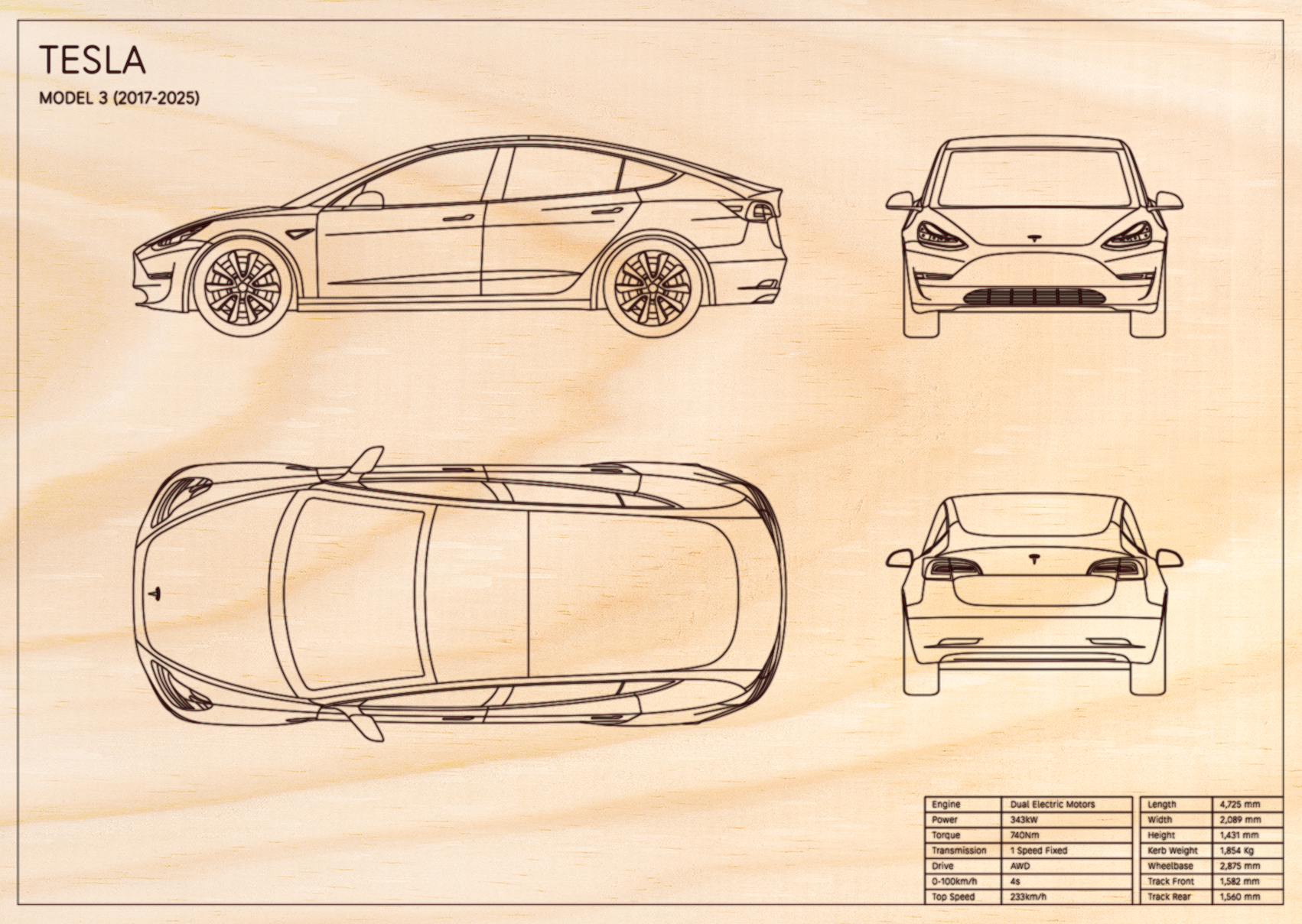Tesla Model 3 (2017 - 2025)