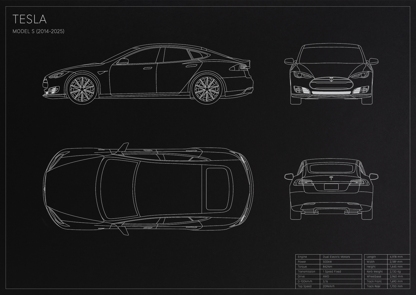Tesla Model S (2014 - 2025)