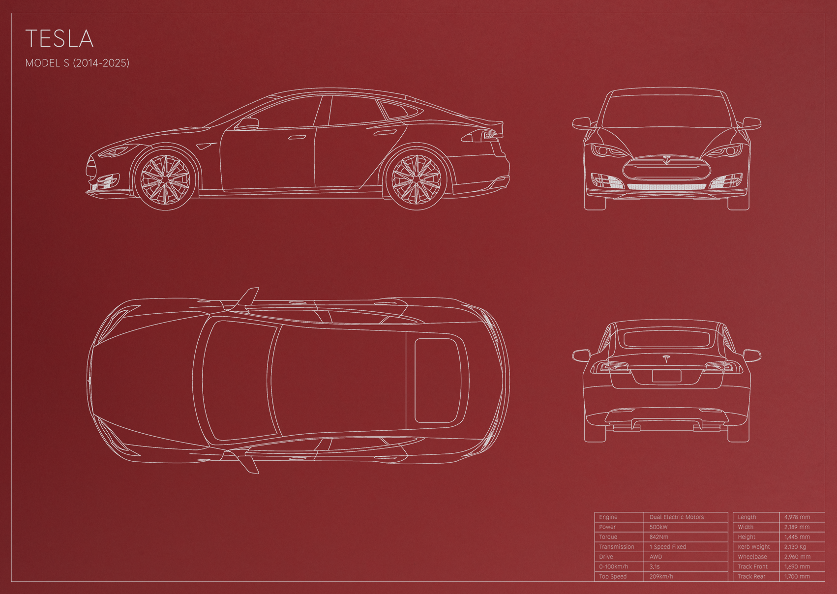 Tesla Model S (2014 - 2025)