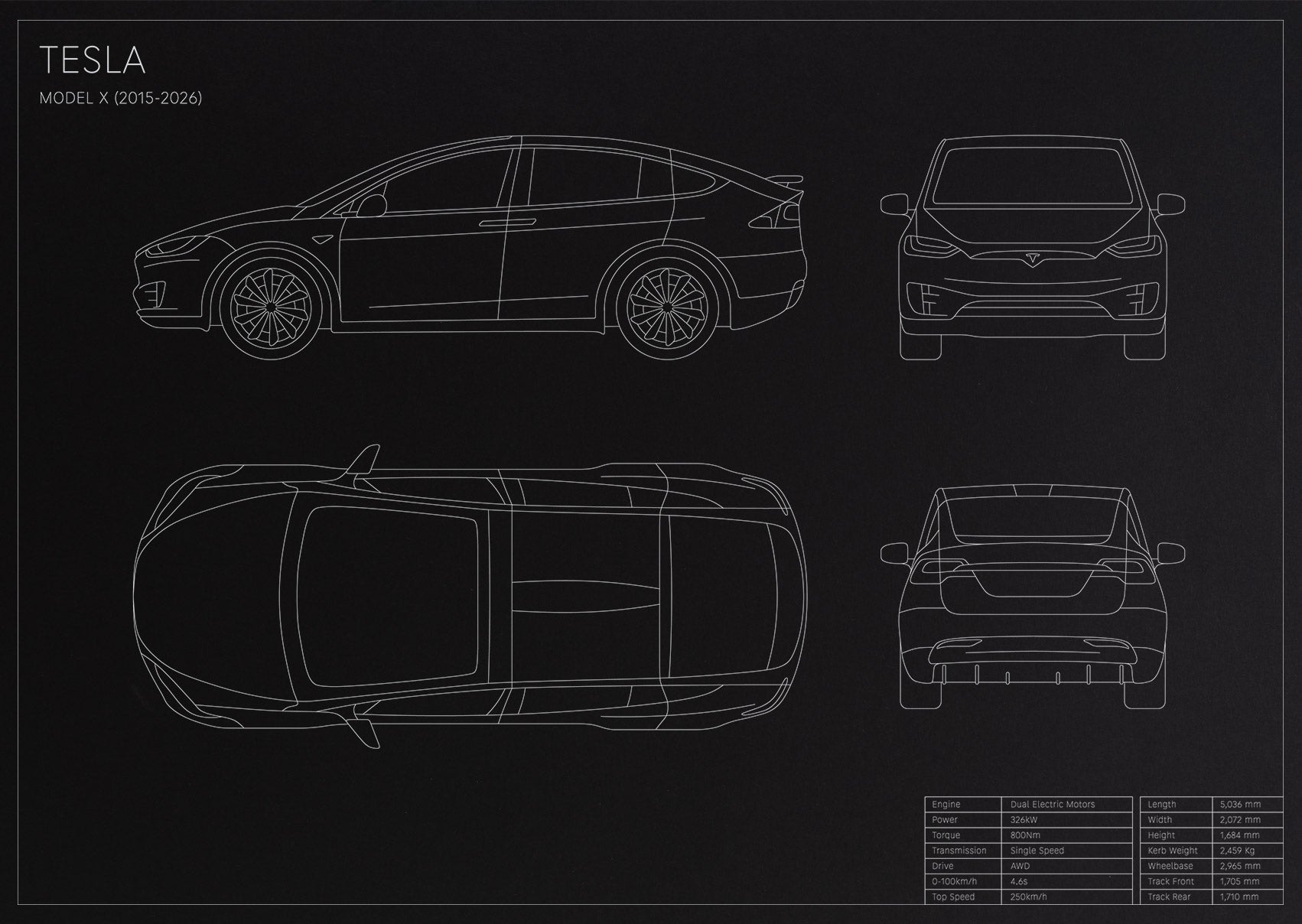 Tesla Model X (2015 - Present)