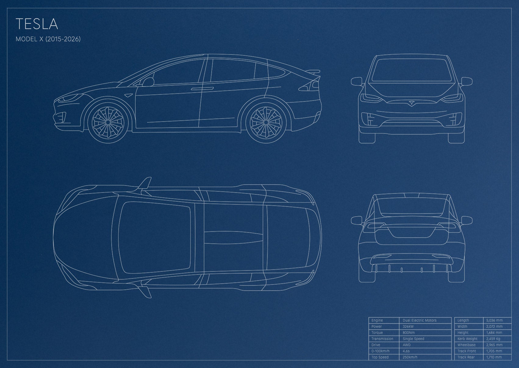 Tesla Model X (2015 - Present)