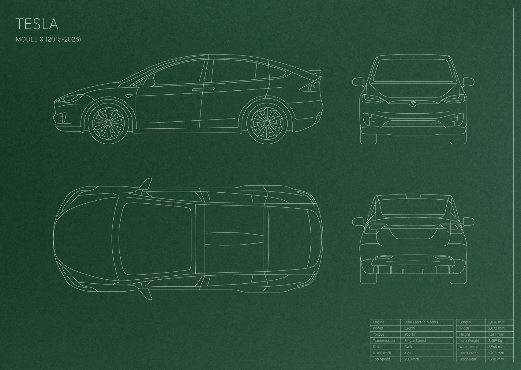 Tesla Model X (2015 - Present)