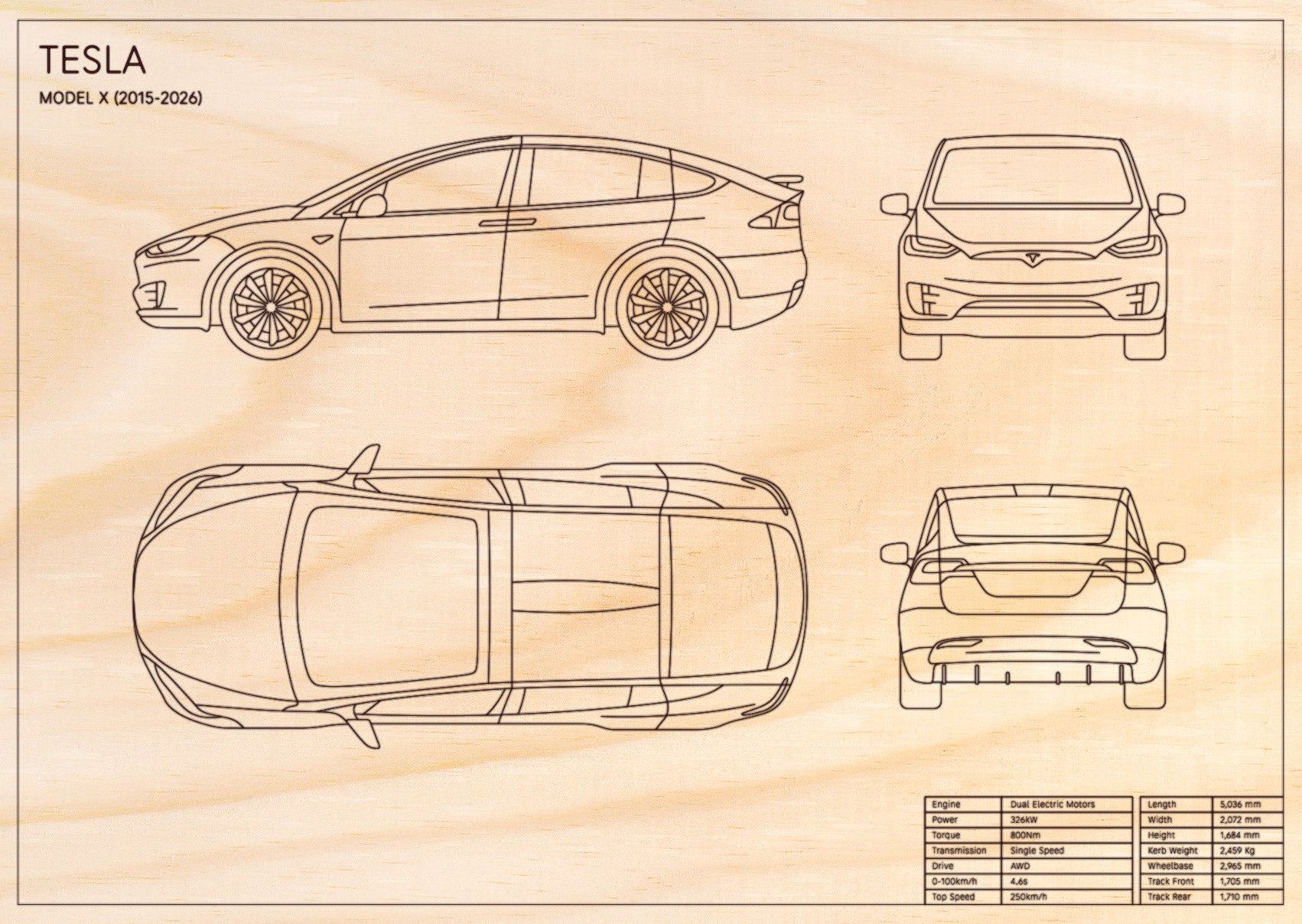 Tesla Model X (2015 - Present)