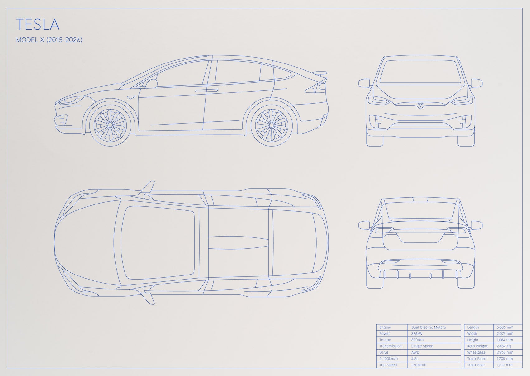 Tesla Model X (2015 - Present)