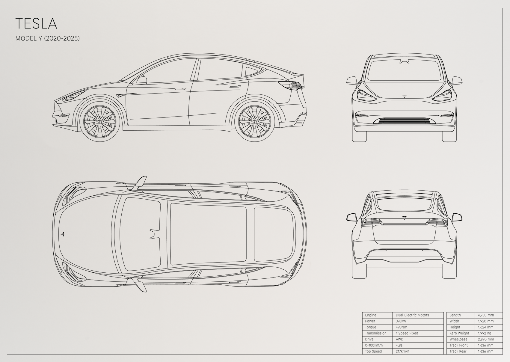 Tesla Model Y (2020 - 2025)