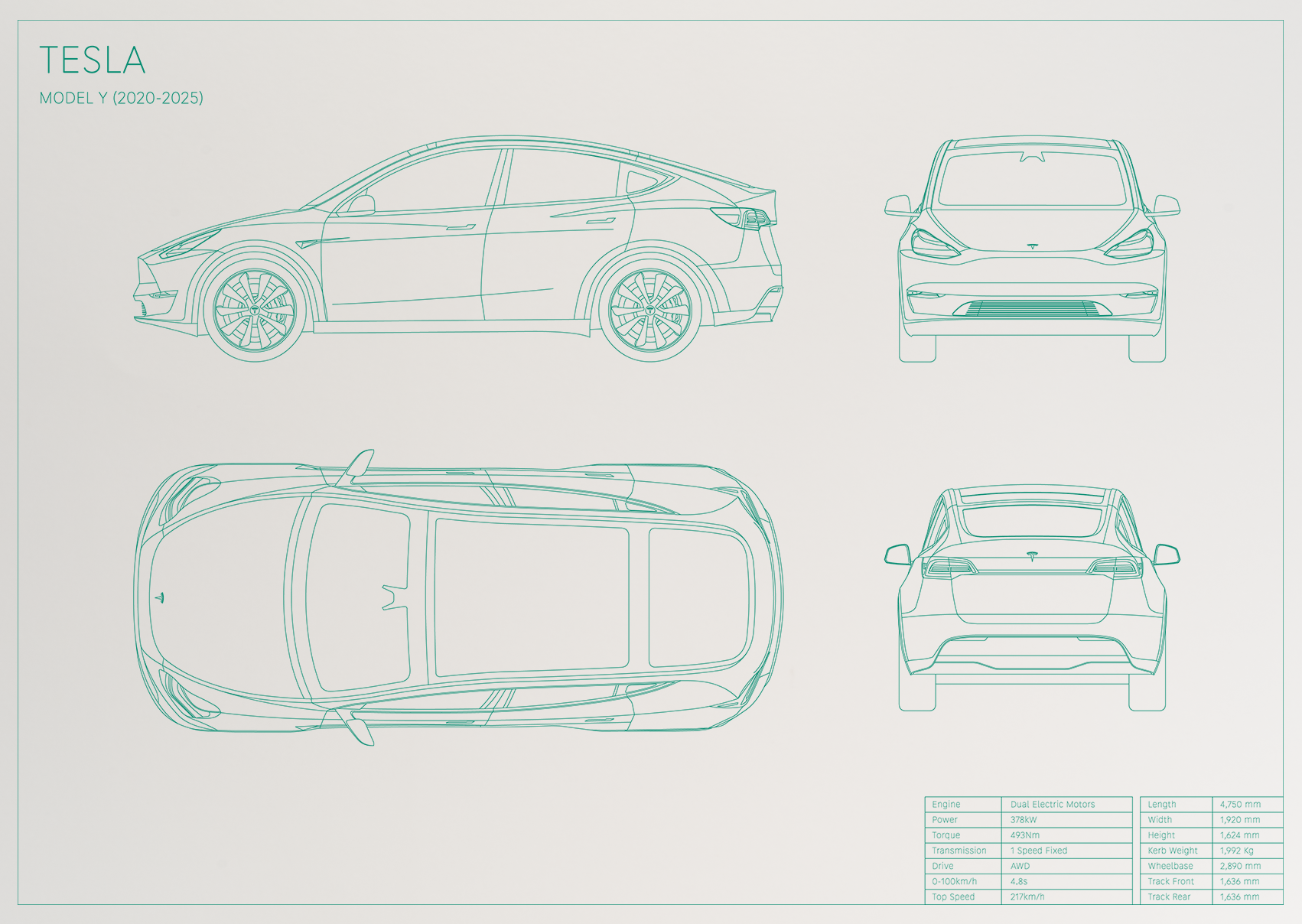 Tesla Model Y (2020 - 2025)