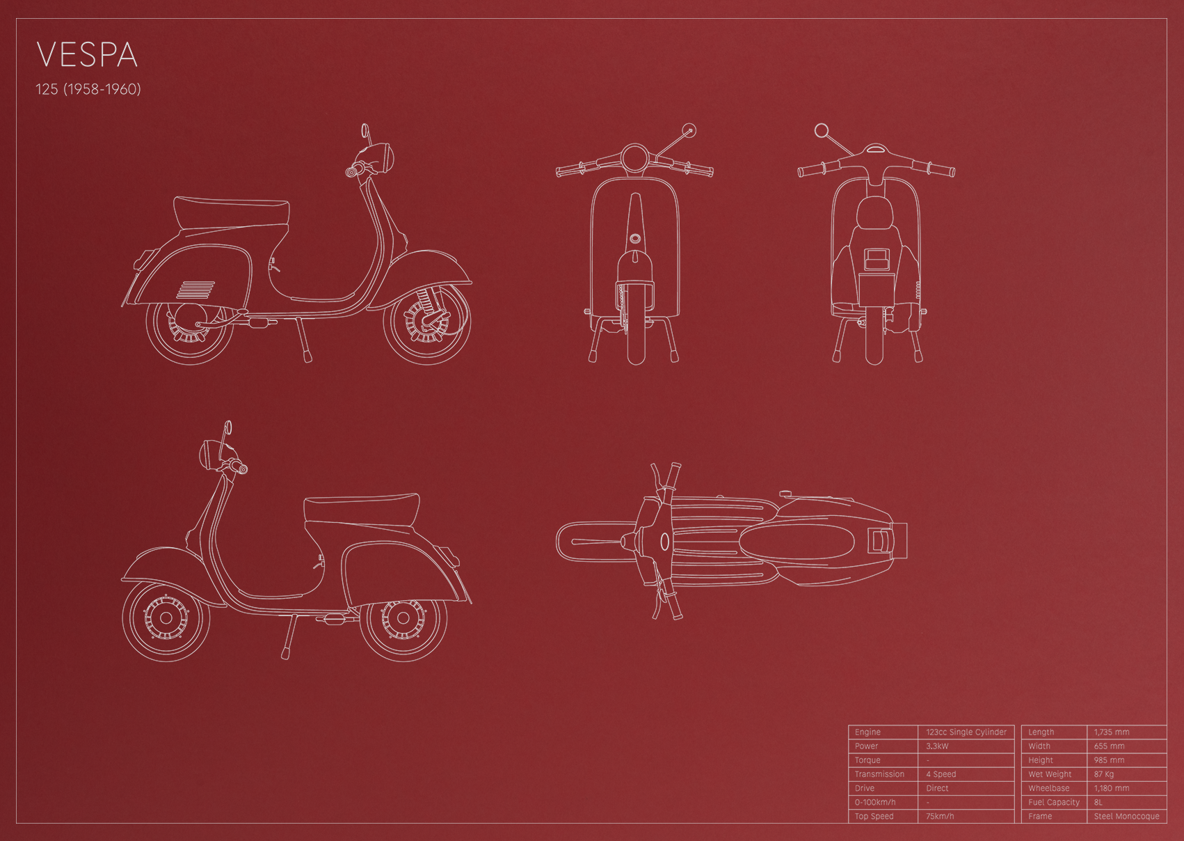 Vespa 125 (1958 - 1960)