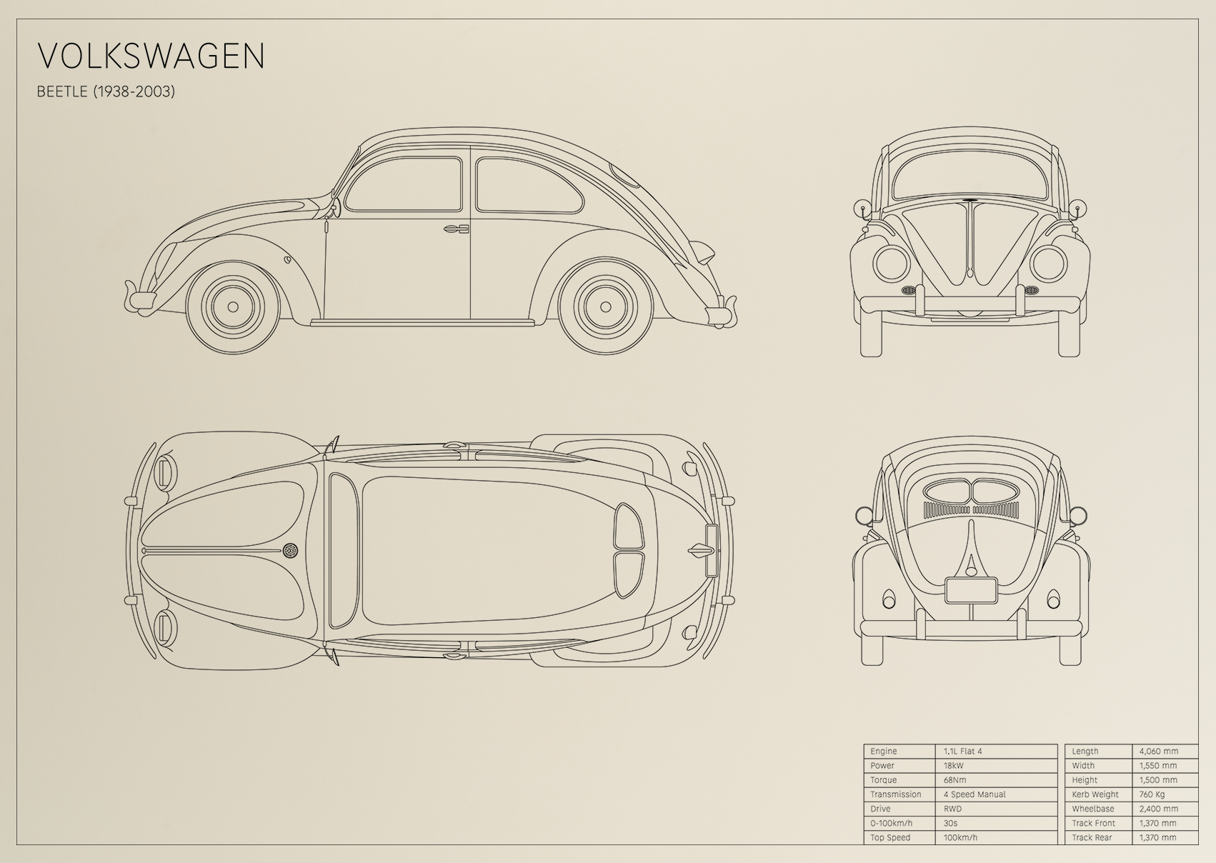 Volkswagen Beetle (1938 - 2003)
