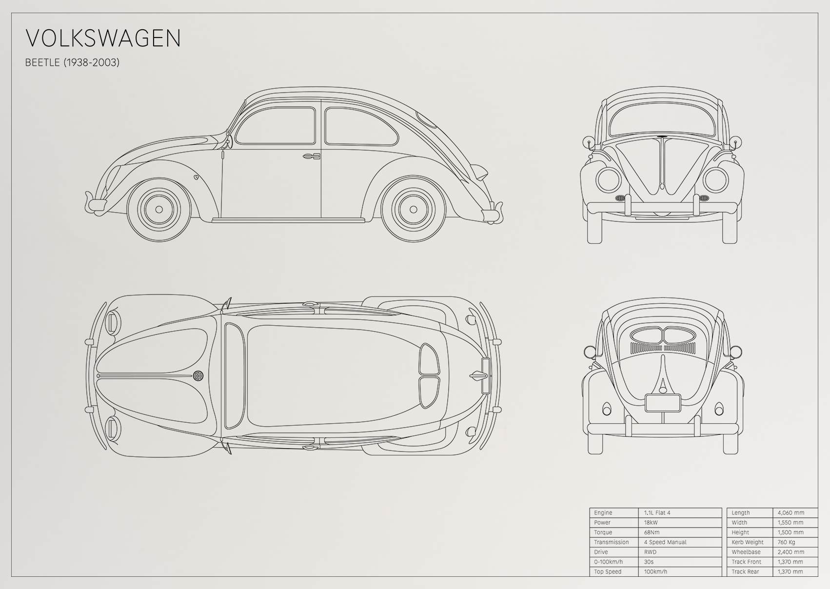 Volkswagen Beetle (1938 - 2003)