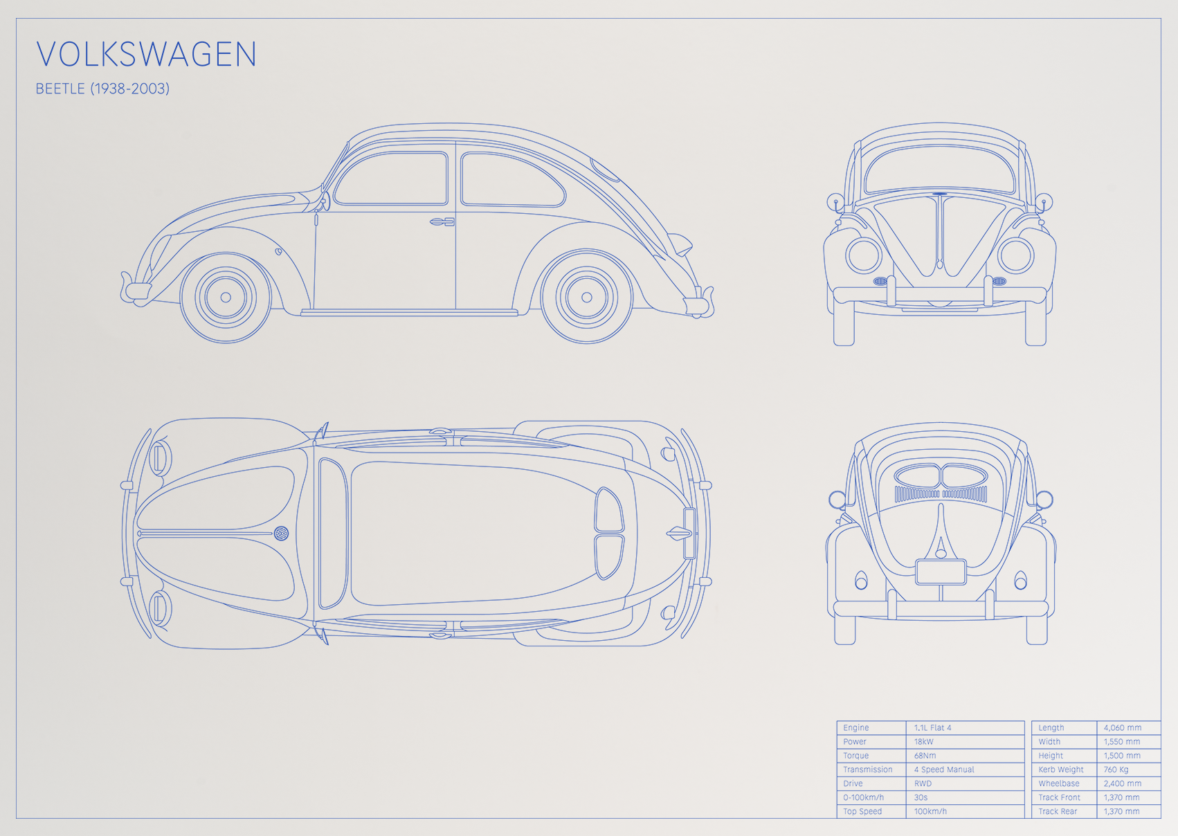 Volkswagen Beetle (1938 - 2003)