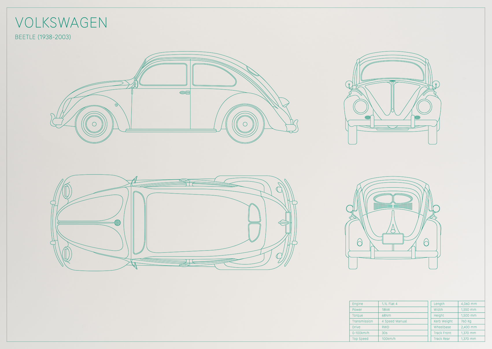 Volkswagen Beetle (1938 - 2003)