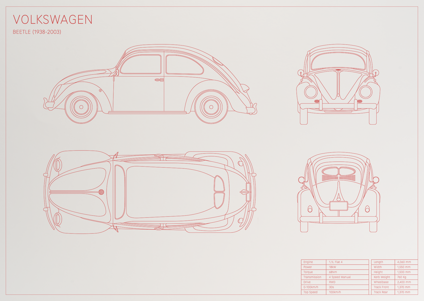 Volkswagen Beetle (1938 - 2003)
