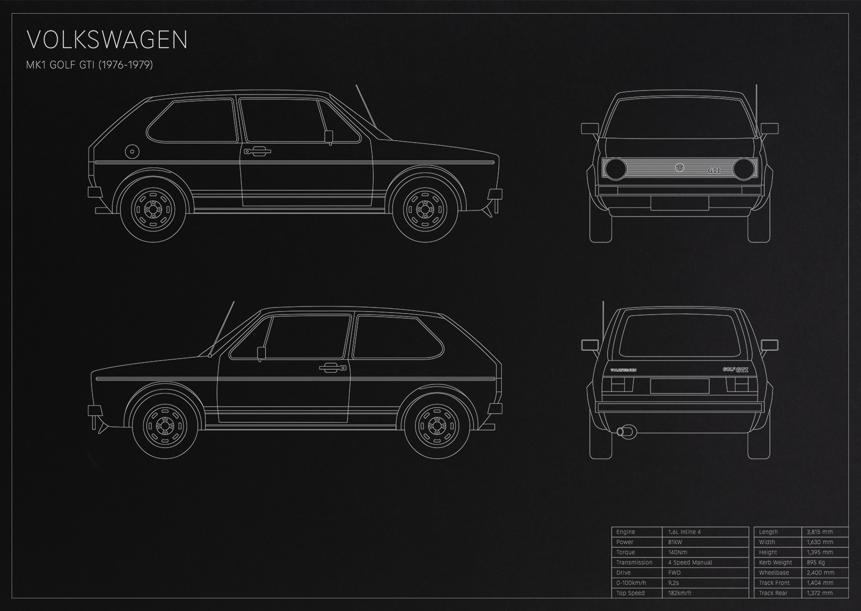 Volkswagen MK1 Golf GTI (1976 - 1979)