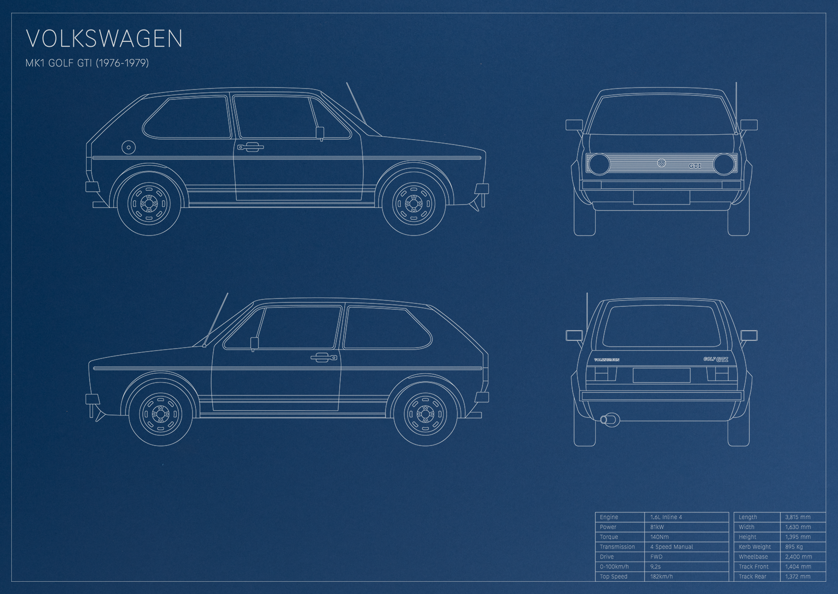 Volkswagen MK1 Golf GTI (1976 - 1979)