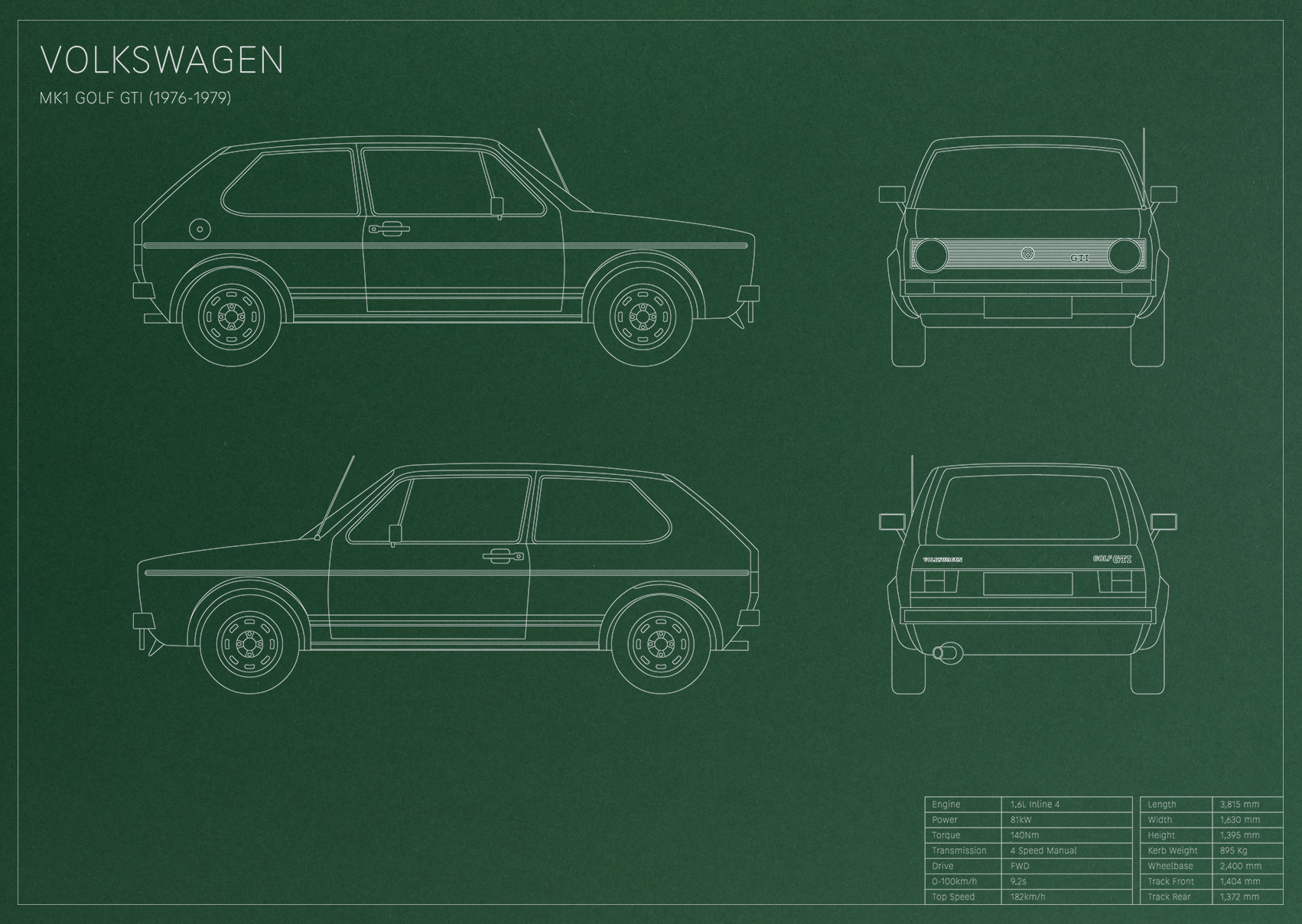 Volkswagen MK1 Golf GTI (1976 - 1979)