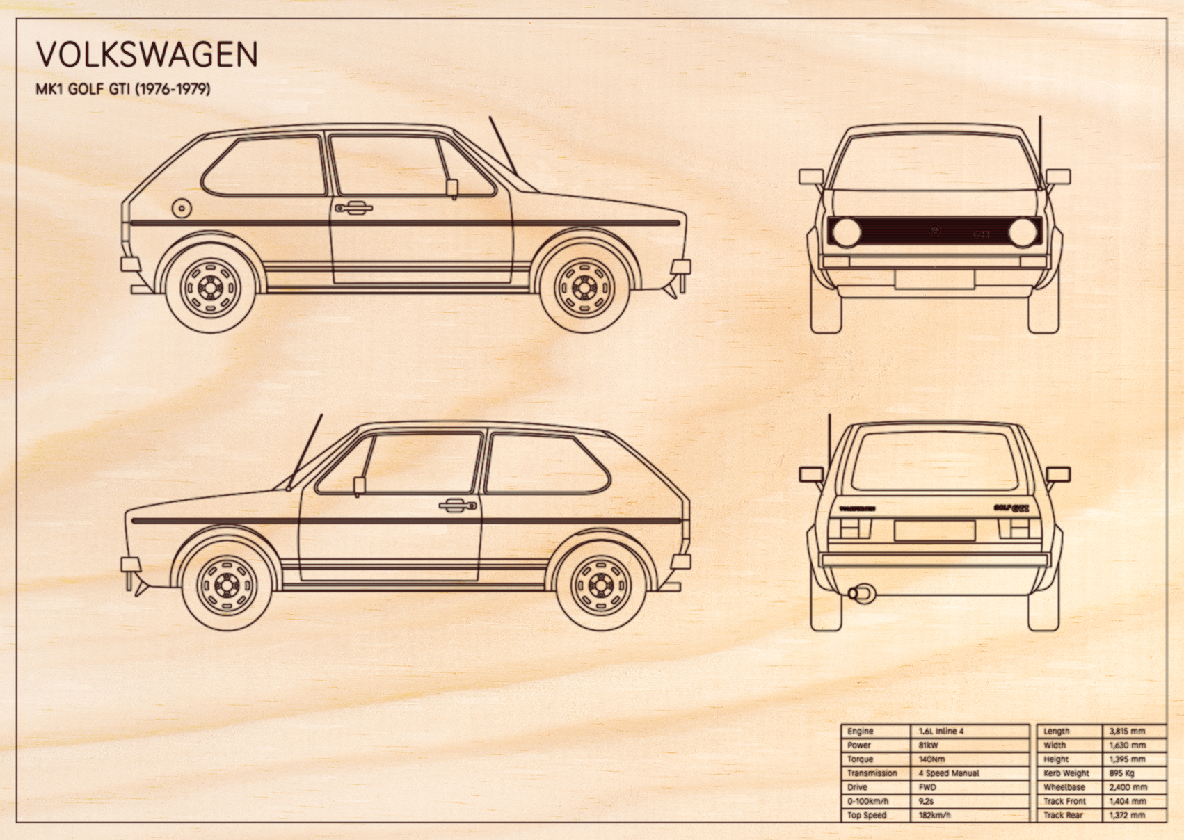 Volkswagen MK1 Golf GTI (1976 - 1979)