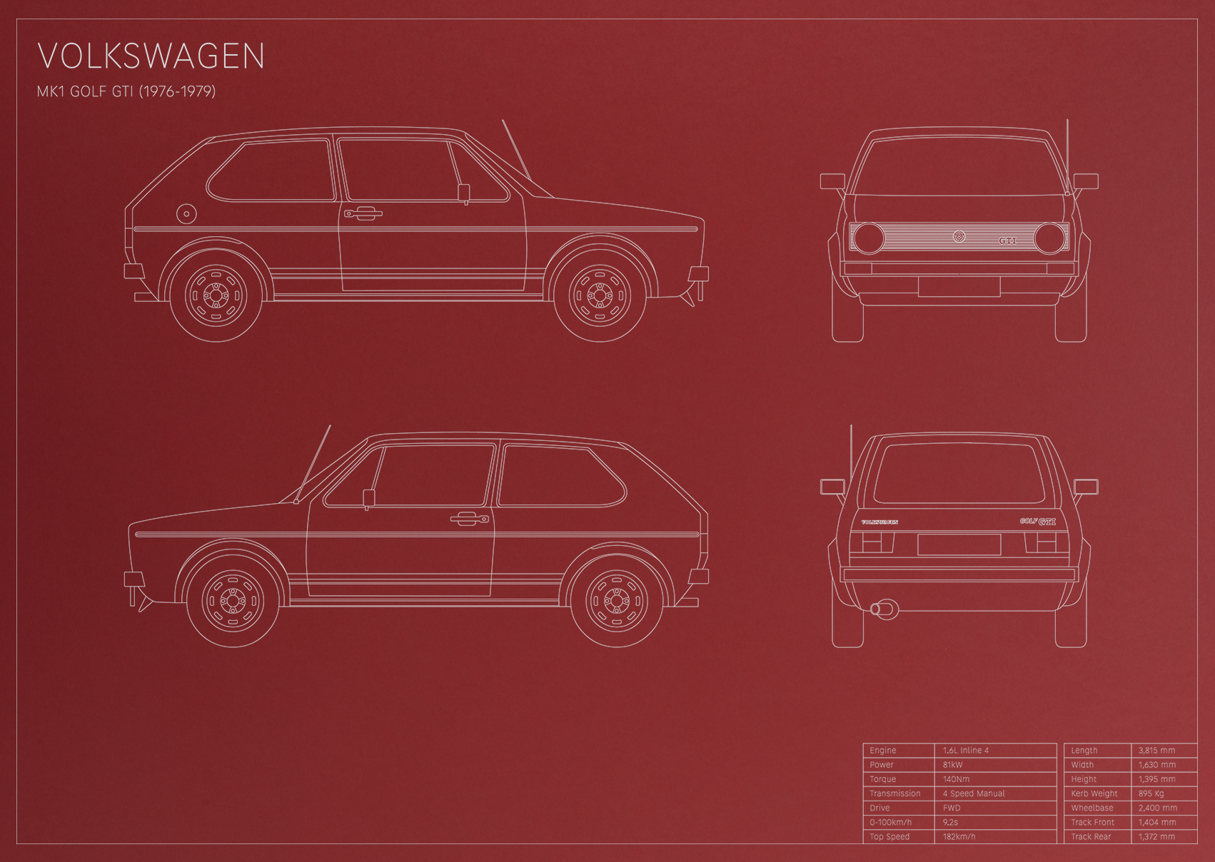 Volkswagen MK1 Golf GTI (1976 - 1979)