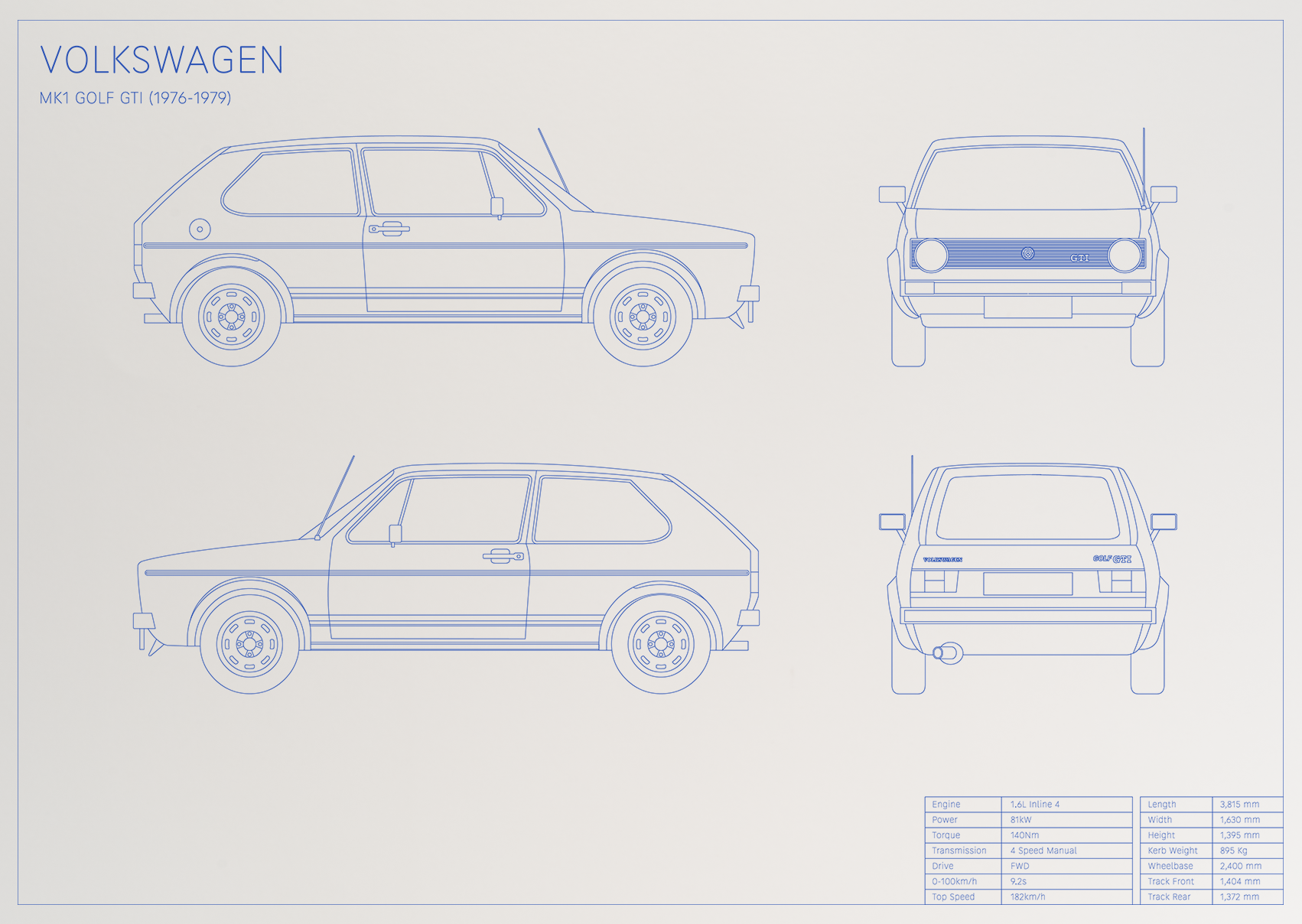 Volkswagen MK1 Golf GTI (1976 - 1979)