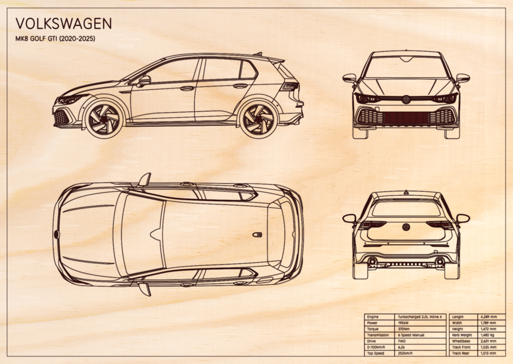 Volkswagen MK8 Golf GTI (2020 - 2025)